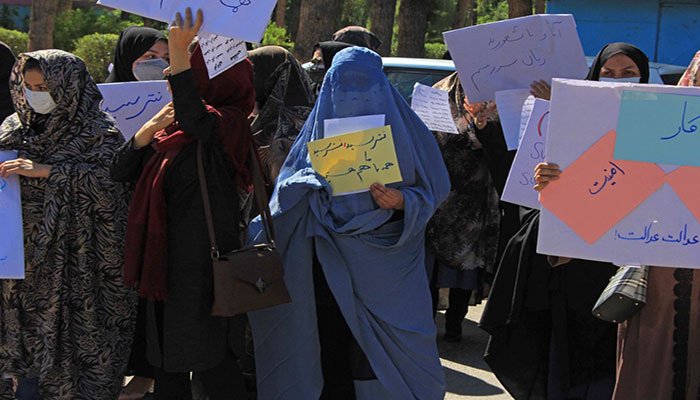 Afghan women protest for right to education news today